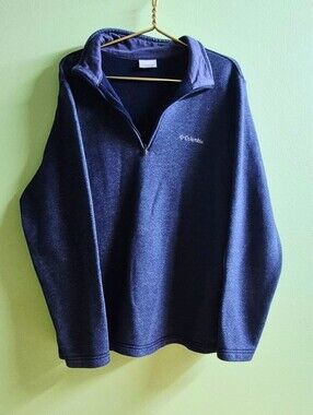 Columbia Men's Navy Half-Zip Fleece Pullover